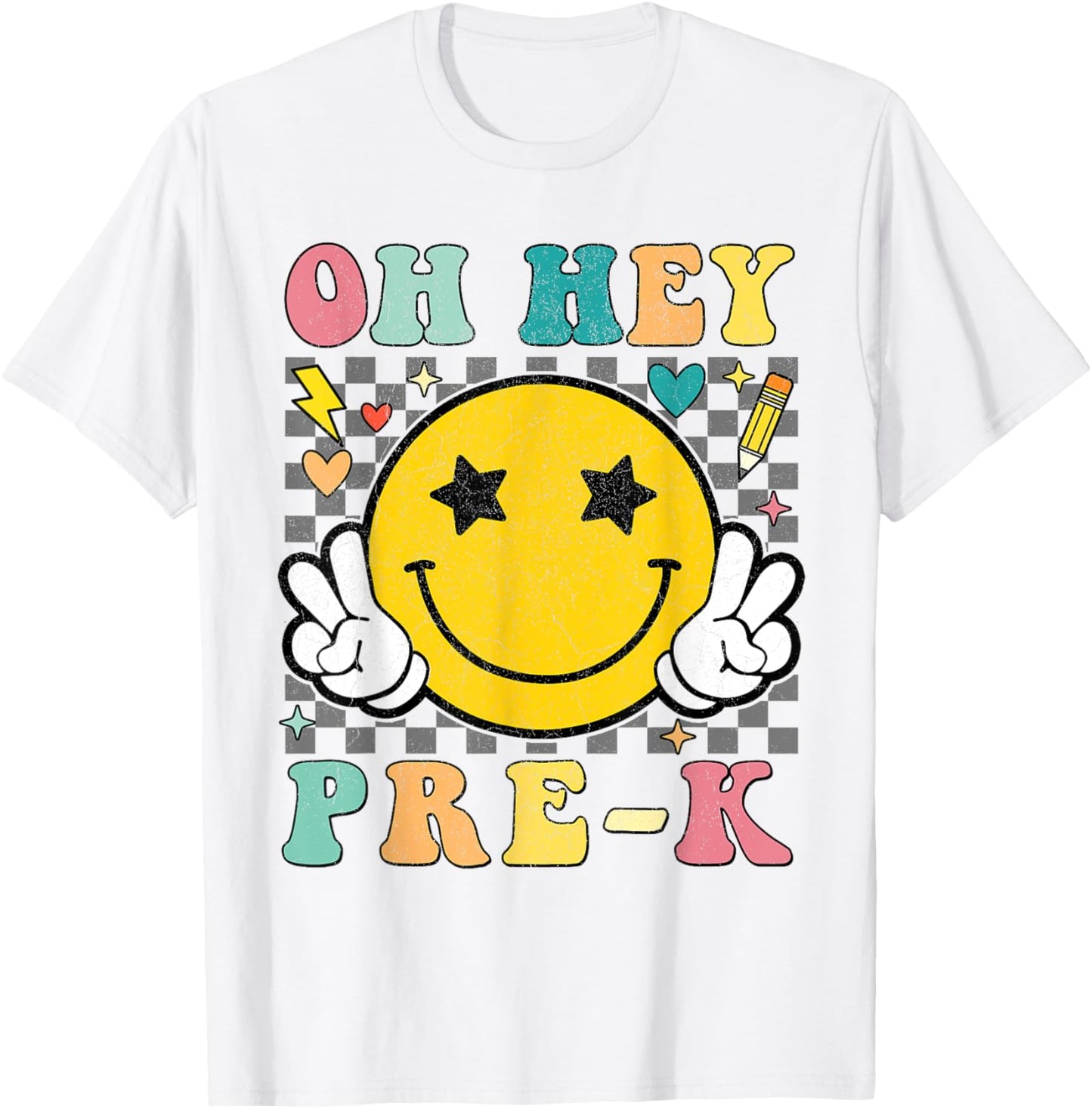 Oh Hey Pre-K Teacher Kids Happy First Day Back To School T-Shirt