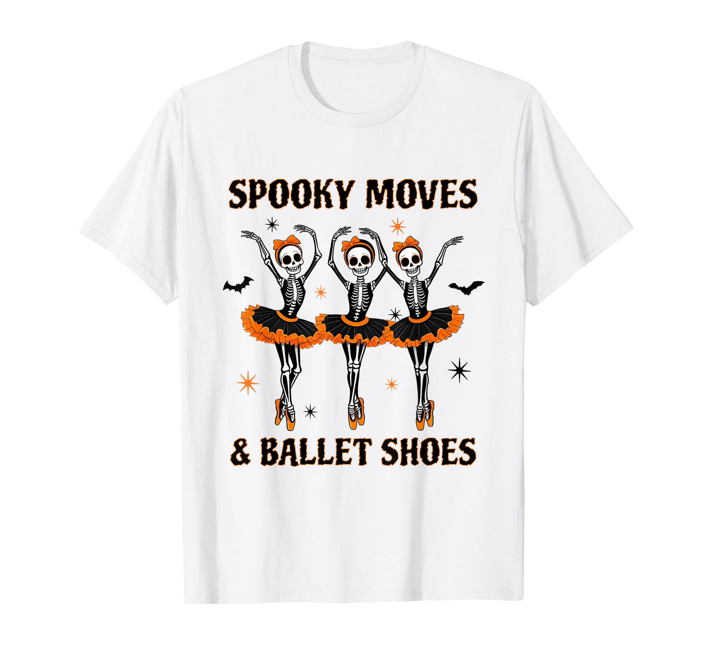 Skeleton Ballerinas Halloween Costume Dance Teacher Ballet Men Women T-Shirt