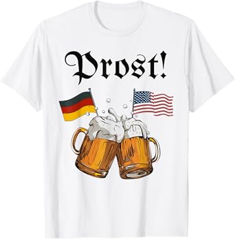 Prost Beer German American Flag Oktoberfest Men Women Mug T-Shirt