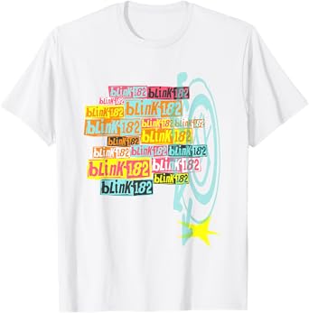 Official Blink-182 Stacked Logo T-Shirt