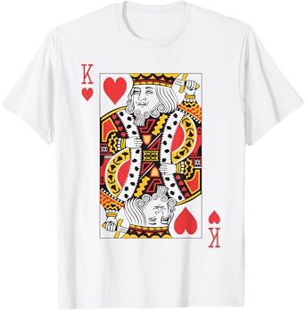 King of Hearts | Royal Flush Group Costume Playing Card T-Shirt