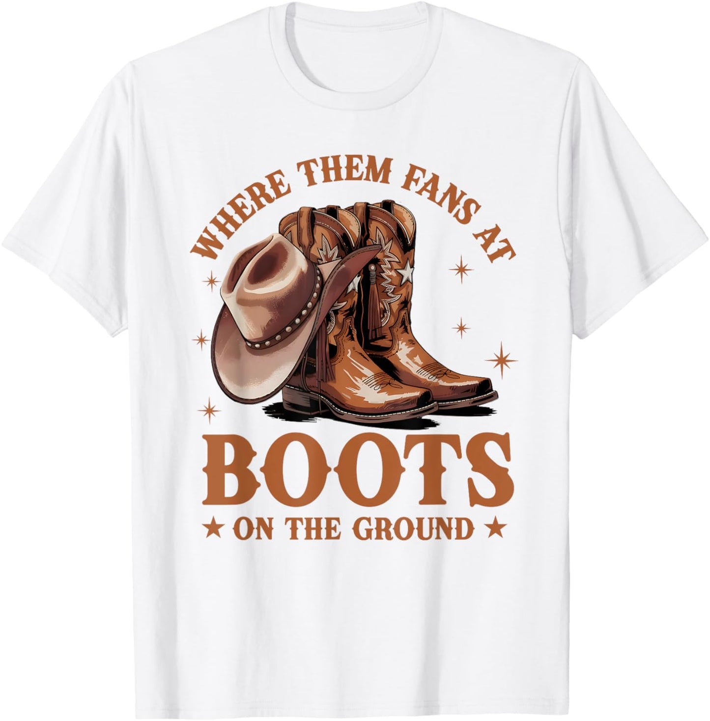 Boots On The Ground Juneteenth Cowgirl Where Them Fans At T-Shirt