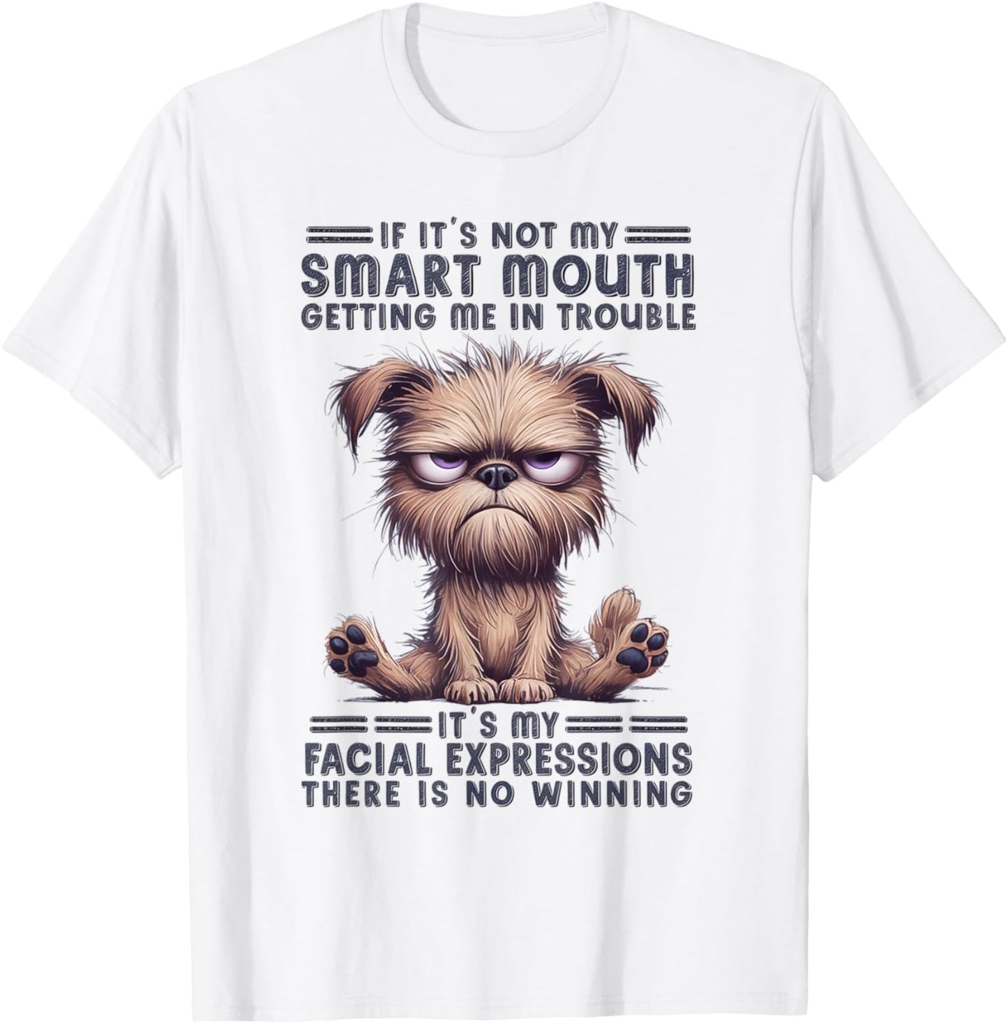 If It's Not My Smart Mouths Getting Me In Trouble Funny Cat T-Shirt