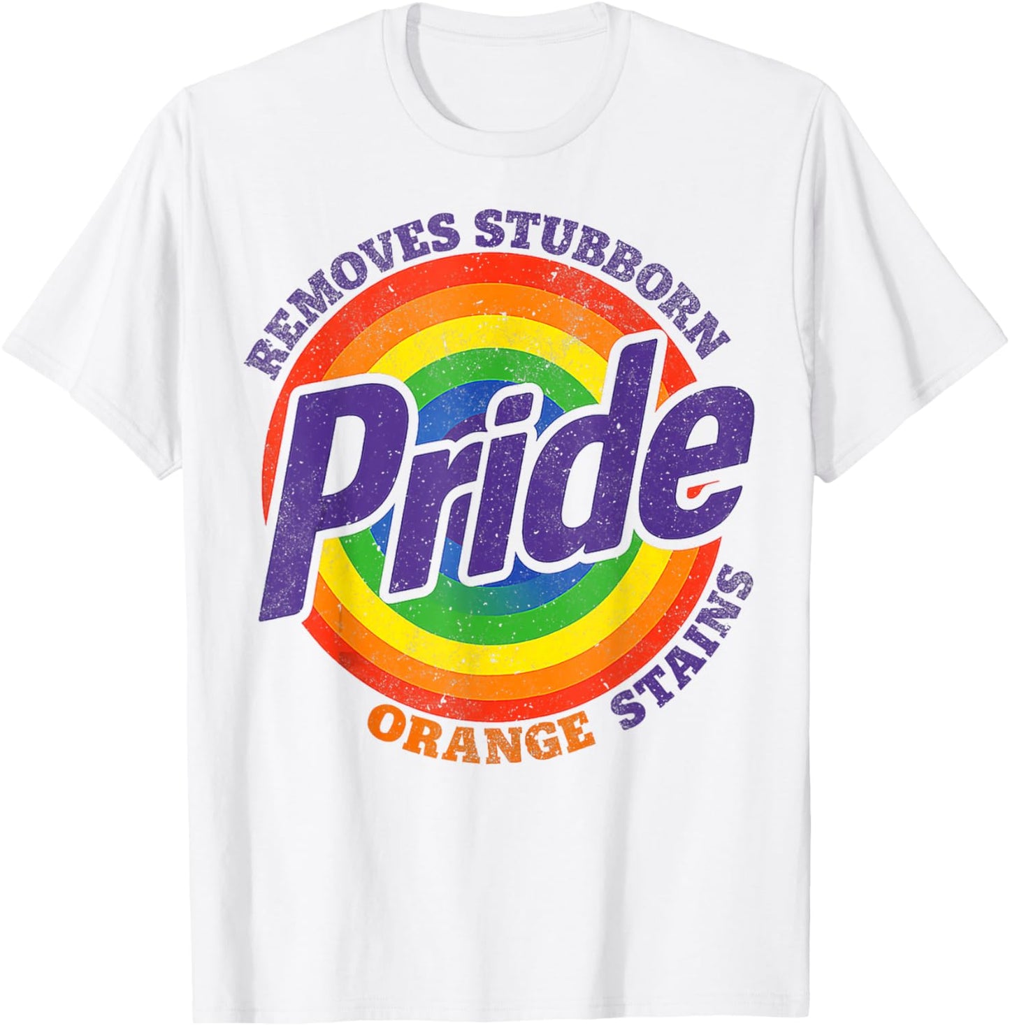Retro Pride Removes Stubborn Orange Stains Pride Month Lgbtq T-shirt