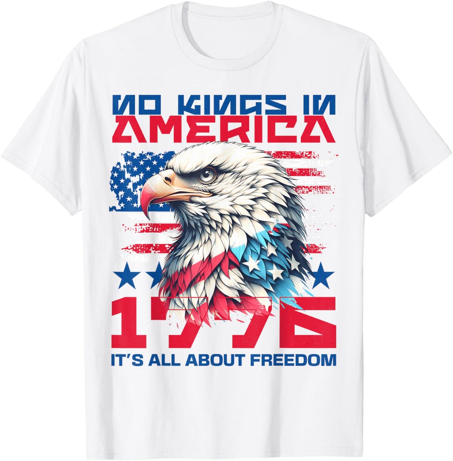 Patriotic Pro-Democracy Protest June 14 No Kings In America T-Shirt