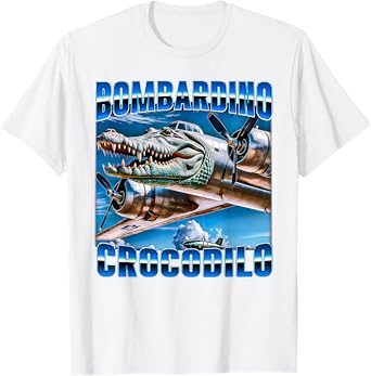 Bombardino Crocodilo - Italian Brainrot Meme Crocodile T-Shirt