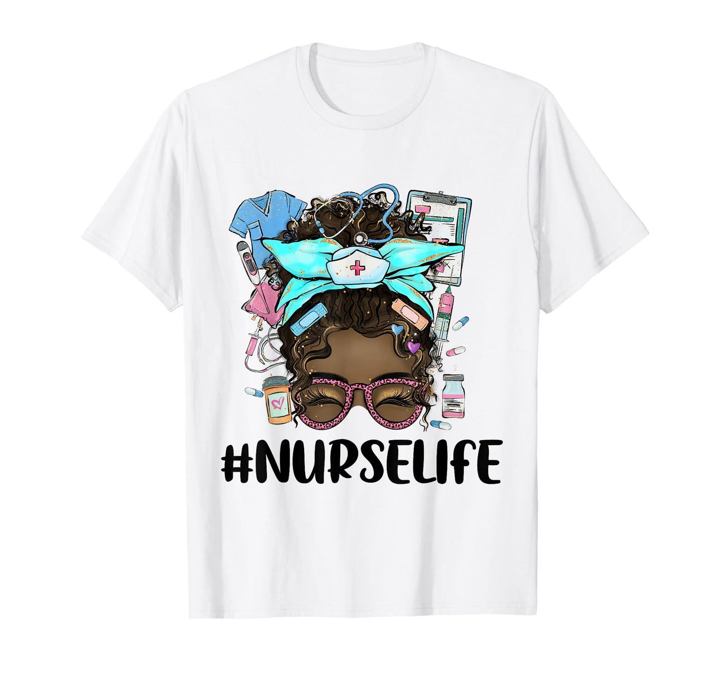 Black Nurse Life T-Shirt Proud Black Nurse Melanin Nurse T-Shirt