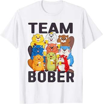 Team Bóbr Bober Funny Bober Bobr Kurwa Meme Bober T-Shirt
