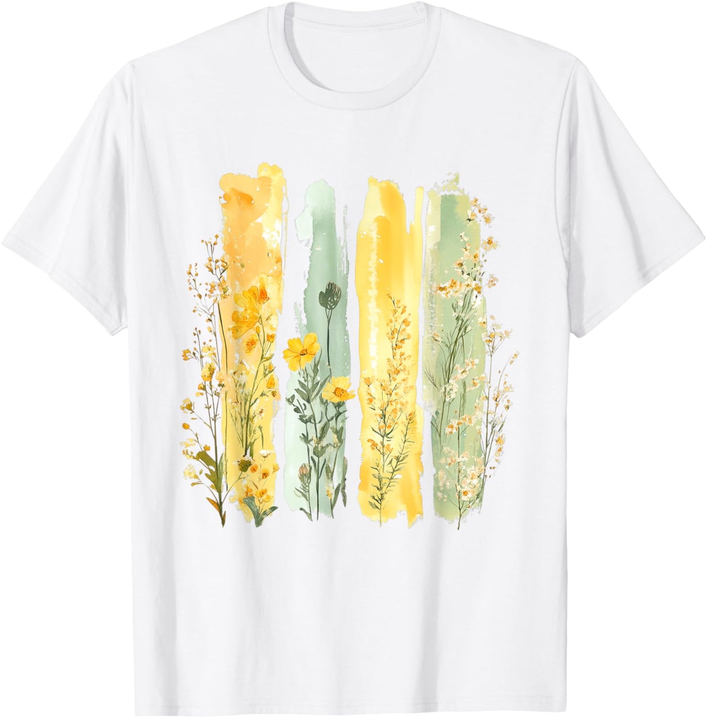 Coquette Brushstroke Summer Flower Floral Wildflower T-Shirt