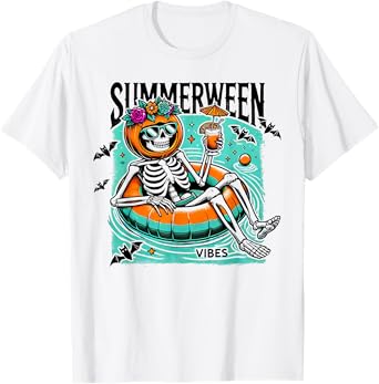 Summerween Vibes - Halloween Summer Fun T-Shirt