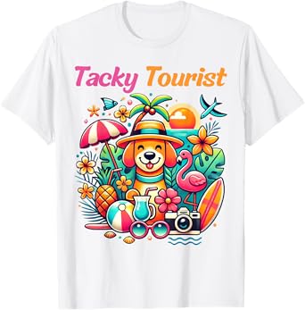 Vacay Tacky Tourist Outfit Wacky Cruise Costume Idea Tacky T-Shirt