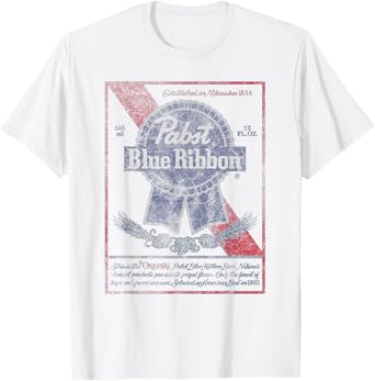 Pabst Blue Ribbon Can Label T-Shirt
