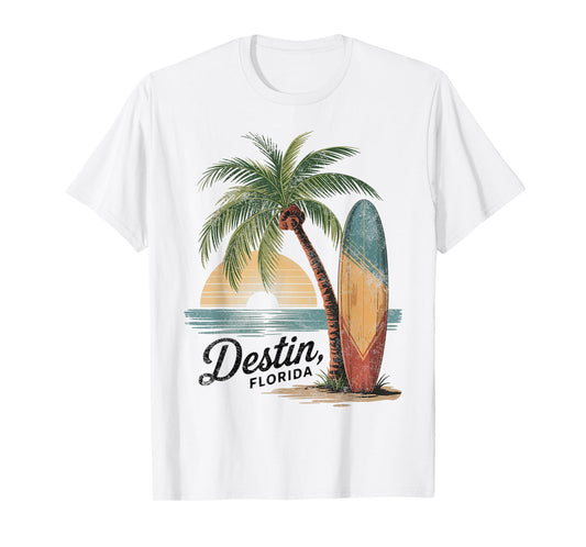 Palm and Board Paradise Destin Florida Souvenirs T-Shirt
