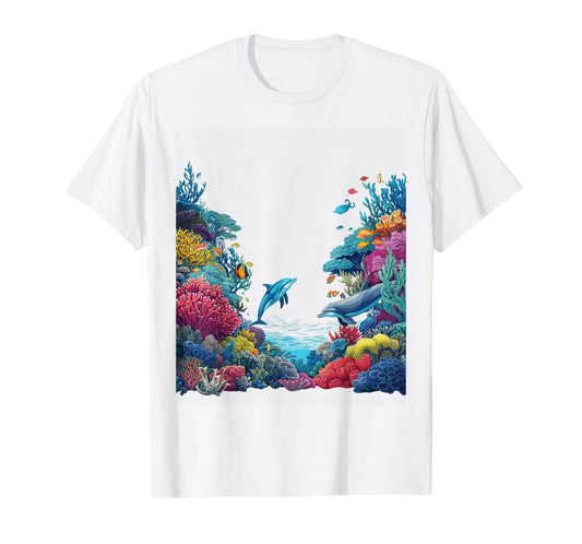 Colorful Coral Reef Underwater World T-Shirt