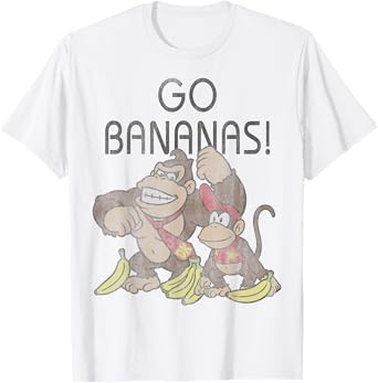 Nintendo Donkey Kong Go Bananas Vintage Graphic T-Shirt T-Shirt