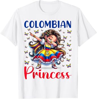 Colombian Princess Dabbing for girls & kids T-Shirt