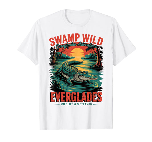 Explore Everglades Wildlife Swamp - USA Florida Everglades T-Shirt