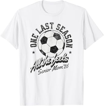 Soccer Senior Mom 2026 Distressed T-Shirt
