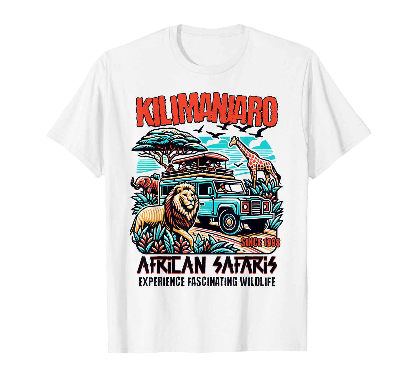 Kilimanjaro, African Safari, Animals, Theme Park Attraction T-Shirt
