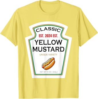 Mustard Halloween DIY Costume Family Matching Ketchup Sauce T-Shirt