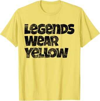 Funny Legends Wear Yellow Spirit Wear Team Game Color War T-Shirt