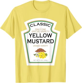 Yellow Mustard DIY Costume Matching Couples Groups Halloween T-Shirt
