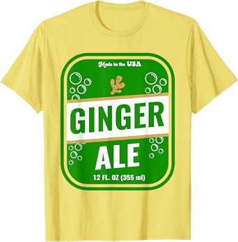 Halloween Costume Ginger Ale Unique Costume Idea T-Shirt