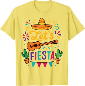 Cinco Mayo Lets Fiesta Toddler Girl Boy Mexican Funny Squad T-Shirt