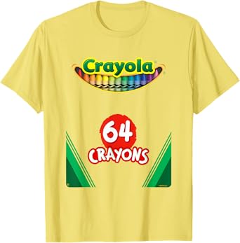 Crayola Halloween Colorful Vintage Crayon Box Costume T-Shirt
