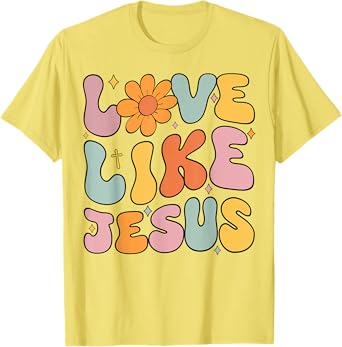 Teen Girl Love Like Jesus Christian Groovy Godsister Toddler T-Shirt