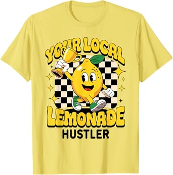 Lemon Stand Funny Lemonade Entrepreneur For Boys Girls Crew T-Shirt