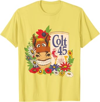 Colt 45 Classic Floral Donkey T-Shirt