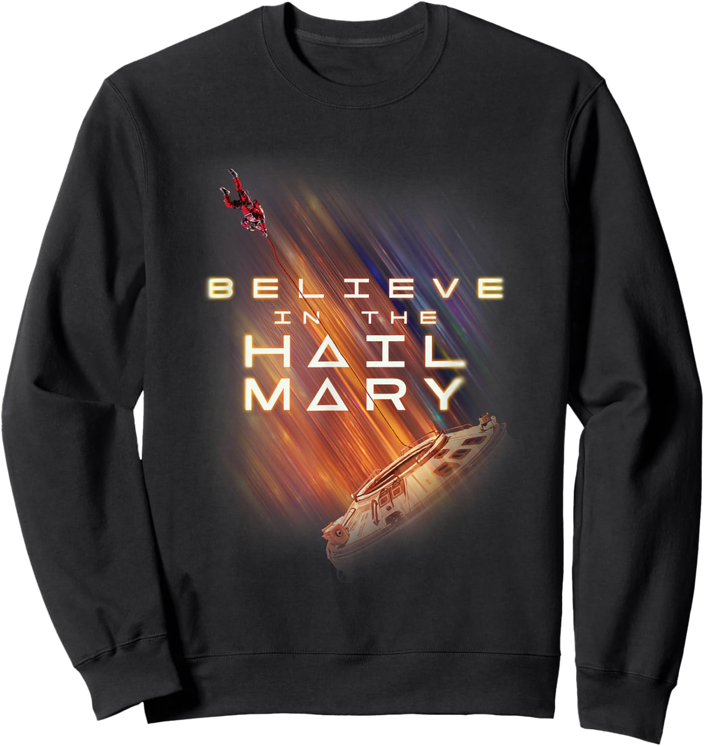 Believe in the Hail Mary T-Shirt - Sweatshirt | Black