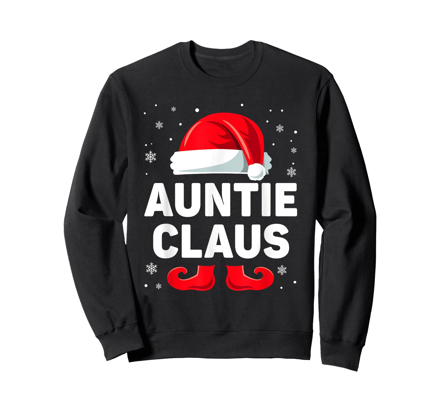 Auntie Claus Christmas Matching Family Group Funny Xmas T-Shirt