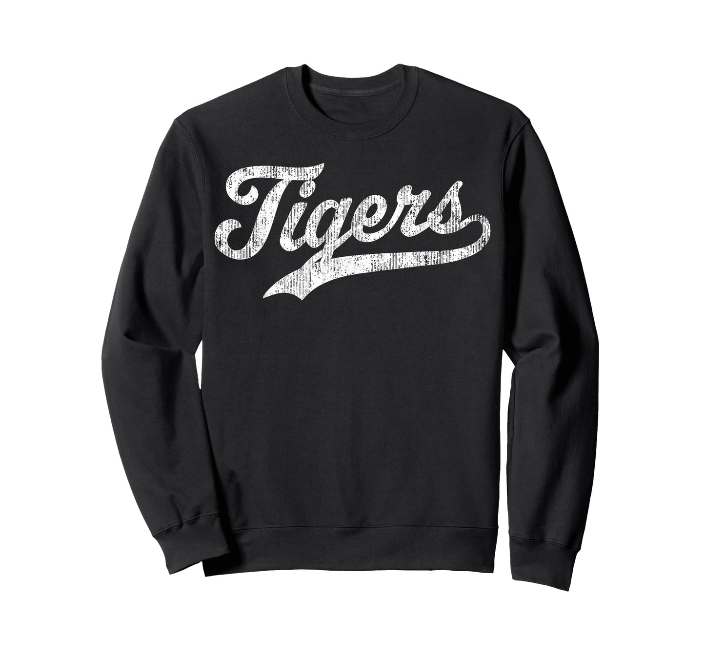 Vintage Tigers Name Personalized Retro for Men Women Kid T-Shirt - Sweatshirt | Black