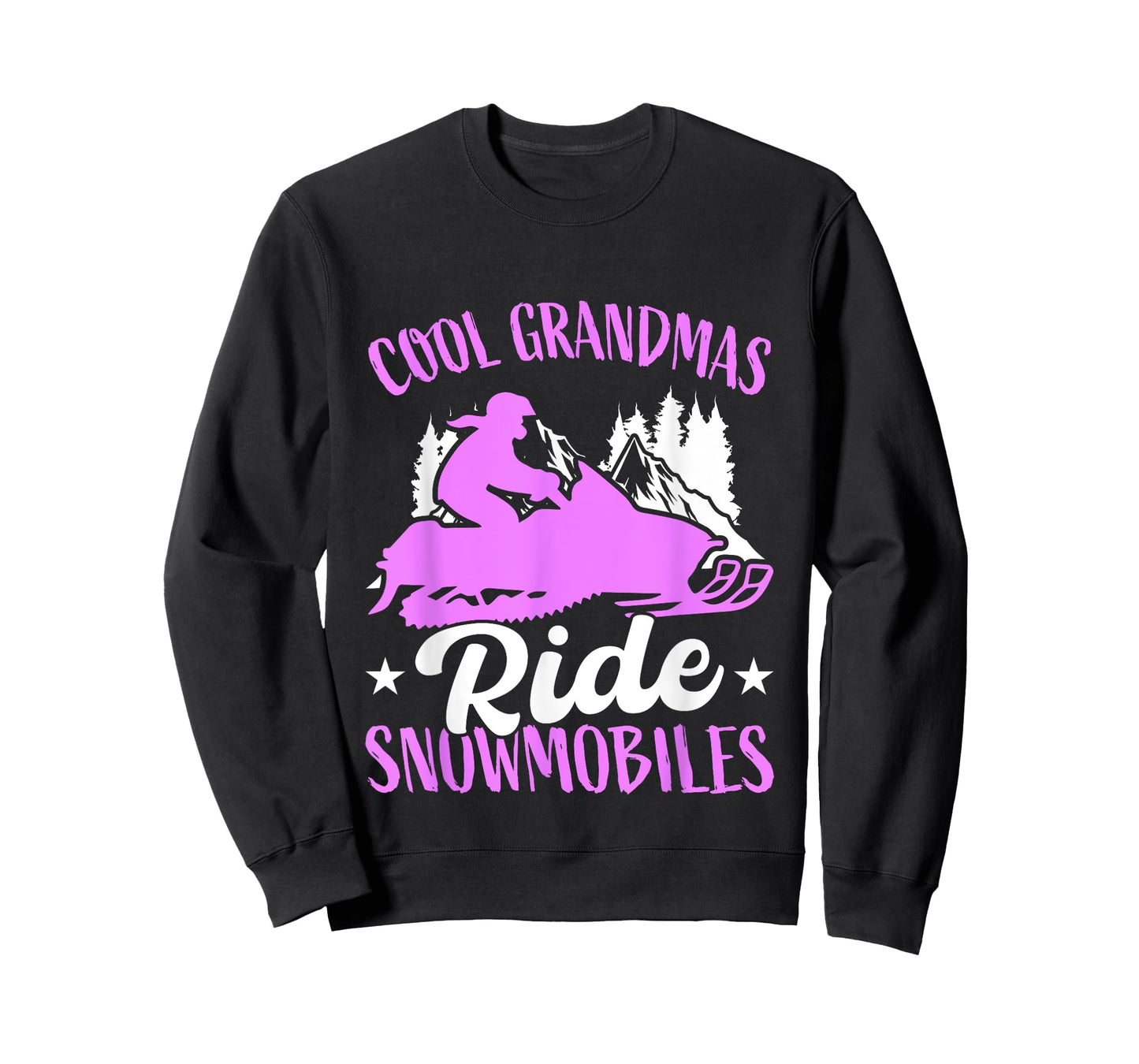 Cool Grandmas Ride Snowmobiles Snowmobiling Snowmobile Rider T-Shirt