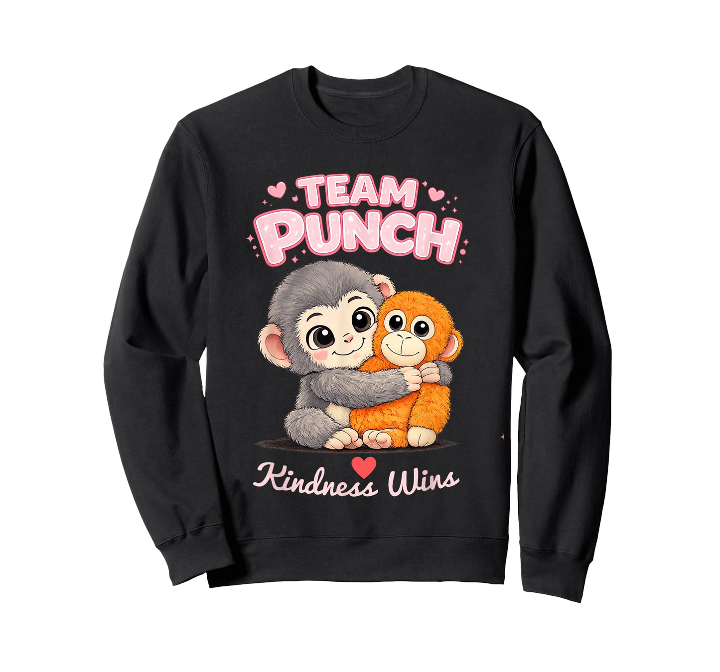 Punch The Monkey T-Shirt - Sweatshirt | Black