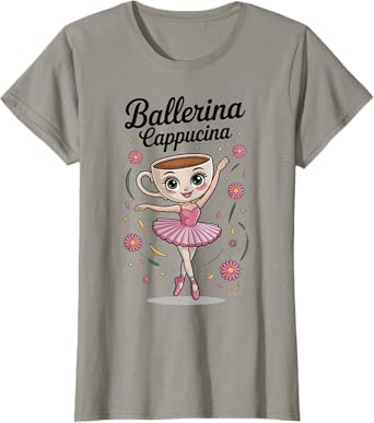 Kids Meme Italian Brainrot Ballerina Cappuccina T-Shirt