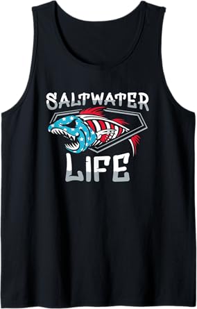 Saltwater Life Fishing Tank Top