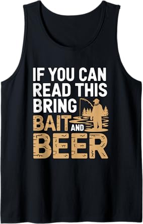 Funny Beer Lover Fisher Dad Winter Frozen Lake Ice Fishing Tank Top