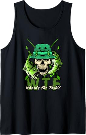WTF Where's the Fish? - Funny Fishing Tank Top