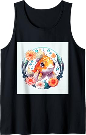 Enchanting Koi Carousel A Magical Ride of Cute Fish Tank Top