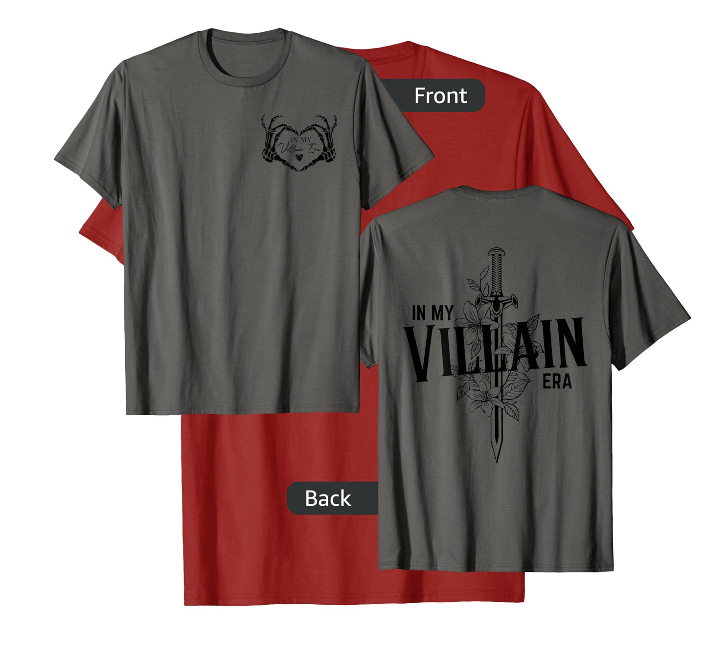 Double Sided Dark Romance Enemies To Lover In My Villain Era T-Shirt