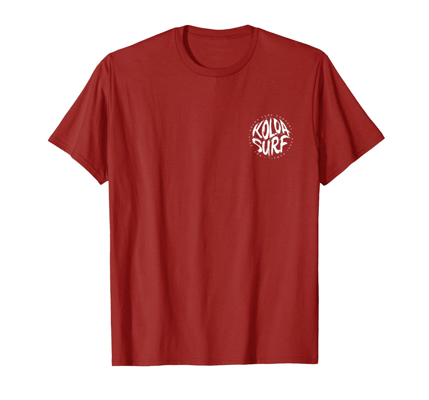 Koloa Surf White Brush Logo Lightweight, Graphic T-Shirt