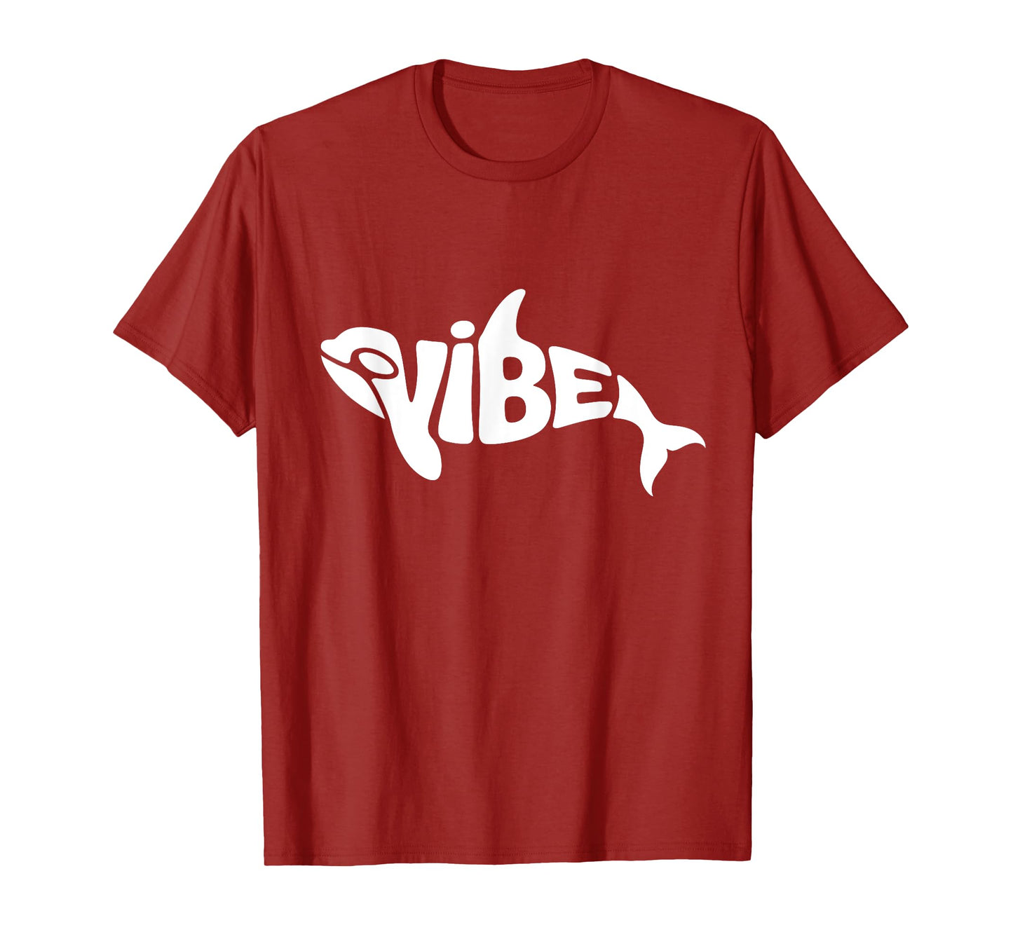 Vibe Orca Word Art - Ocean, Chill & Marine Life Design T-Shirt