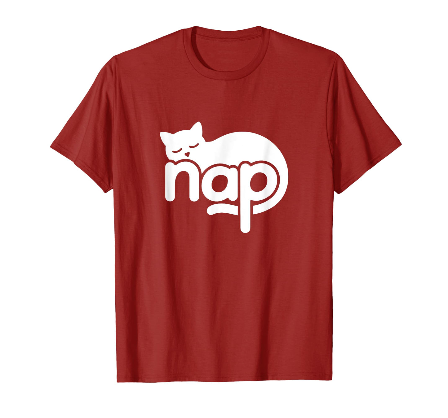 Nap Cat Word Art - Napping, Sleep & Self-Care Design T-Shirt