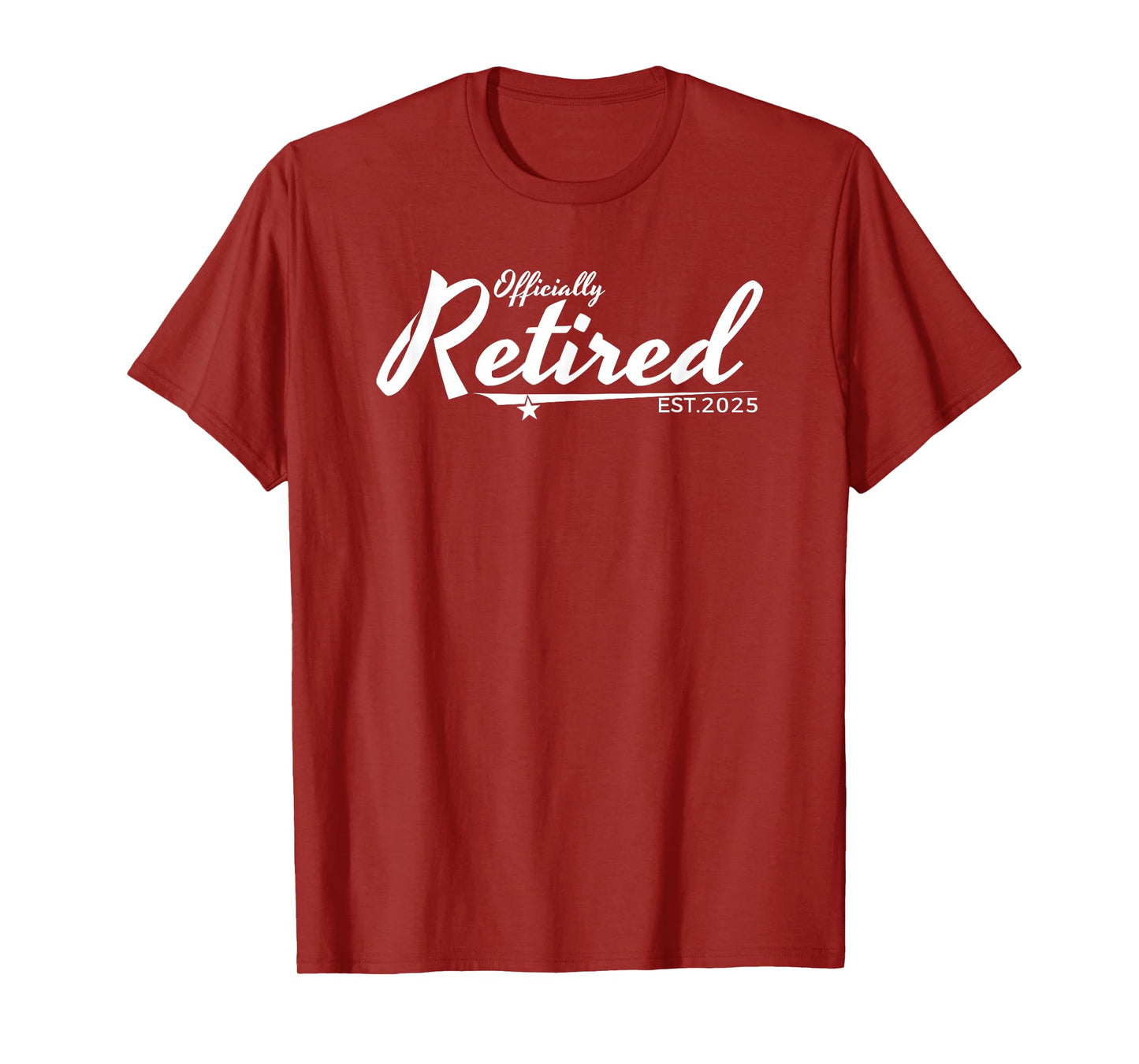Officially Retired Est. 2025 Funny Retirement Design T-Shirt