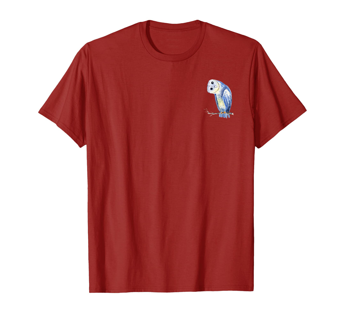 Colorful Owl in Pocket Cute Owl Design for Wildlife Fans T-Shirt