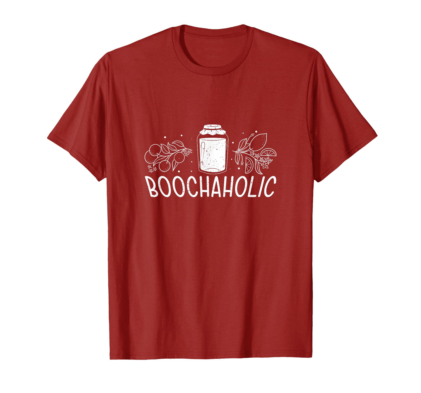 Boochaholic Fermented Booch Drink Fans Funny Kombucha Brewer T-Shirt