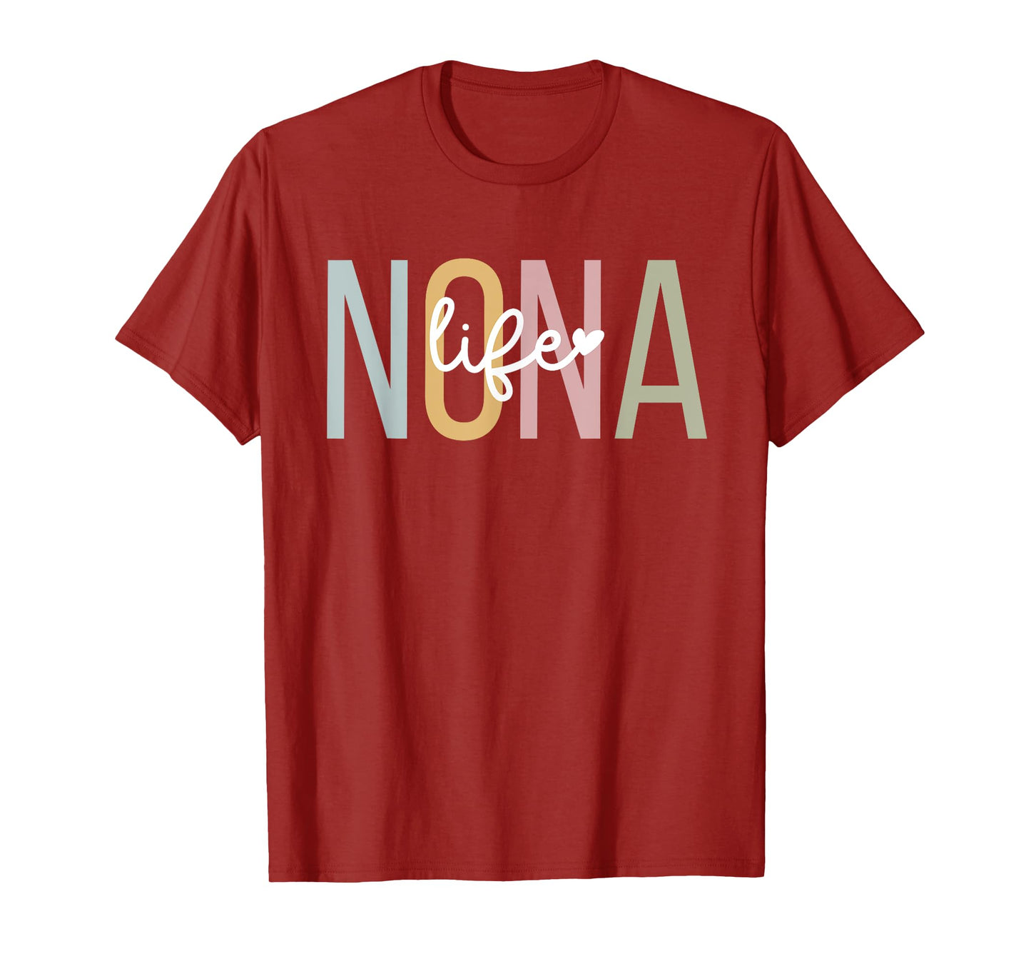 Nona Life Nona Grandma Nona Grandmother T-Shirt, Small, Black